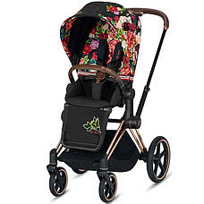 Коляска Cybex Priam 4.0 2 в 1 Spring Blossom Dark шасси Rose Gold 2022 р,, фото 6