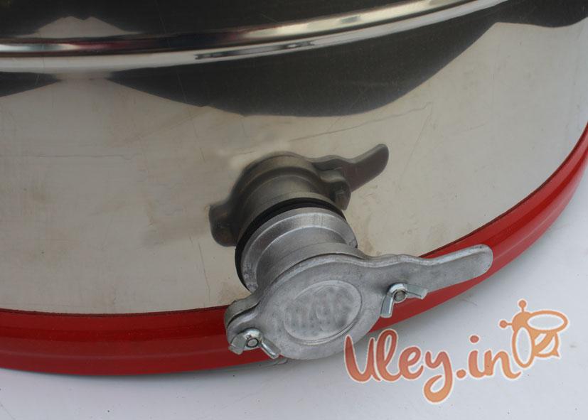 Медогонка 4-х Рамкову. Нержавіюча, Поворотна. Касети Нержавіючі. З Підставкою, фото 1