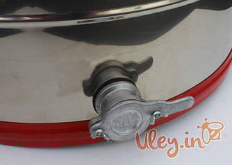 Медогонка 4-х Рамкову. Нержавіюча, Поворотна. Касети Нержавіючі. З Підставкою