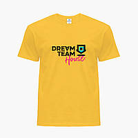 Детская футболка для девочек Тиктокерский дом Дрим Тим Хаус (Dream Team House) (25186-3032-SY) Желтый