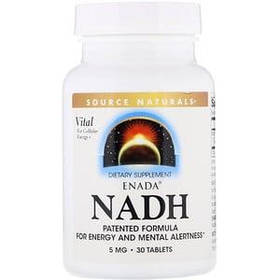 Нікотамідадіндінуклеотид ENADA Source Naturals, 5 мг 30 таблеток