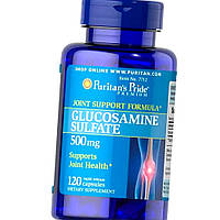 Комплекс для суглобів і зв'язок глюкозамін Puritan's Pride Glucosamine Sulfate 500 mg 120 капсул