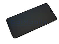 Дисплей для Samsung A20 (A205) із сенсором чорний + рамка OLED
