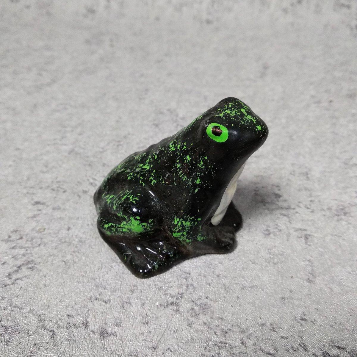 Керамічна фігурка "Жабка" (Чорна)