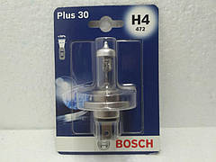 Лампочка 12V  H-4 Bosch P43   60/55W  (+30%)