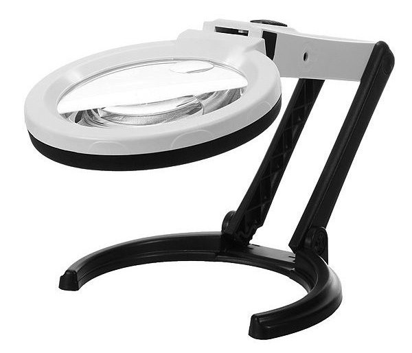 Настольная лупа Magnifier 3B-1D LED 138 мм х1.8 и х5 - фото 2 - id-p211308184