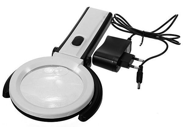 Настольная лупа Magnifier 3B-1D LED 138 мм х1.8 и х5 - фото 3 - id-p211308184