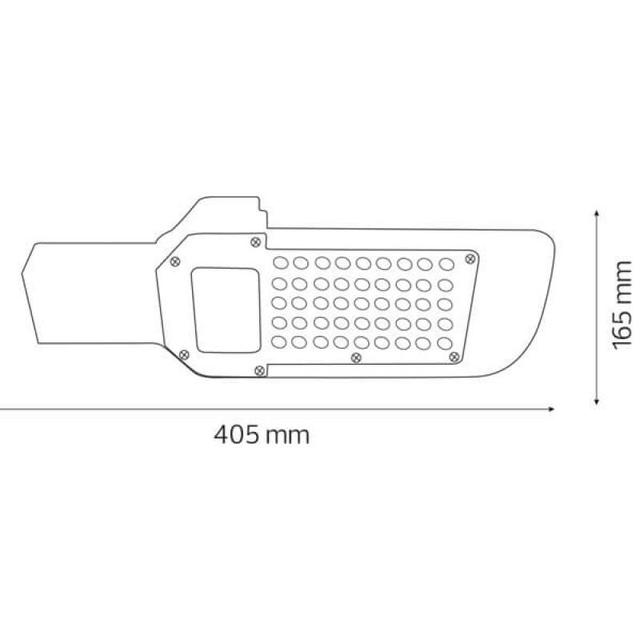 Консольный LED Светильник Horoz ORLANDO 50W IP65 чертеж
