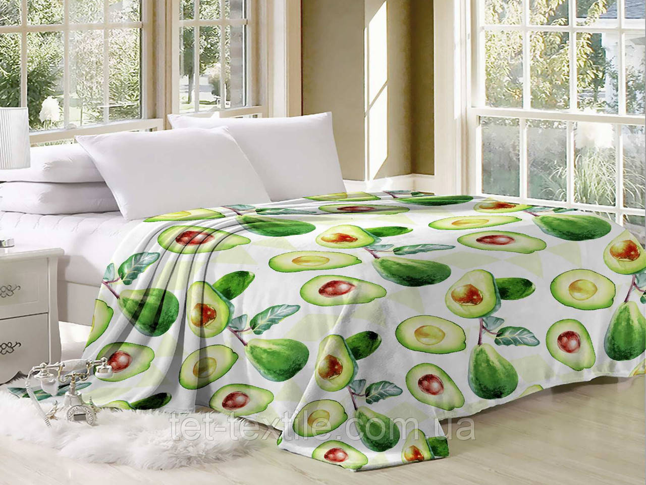 Плед з мікрофібри Велсофт Авокадо 160х210 см