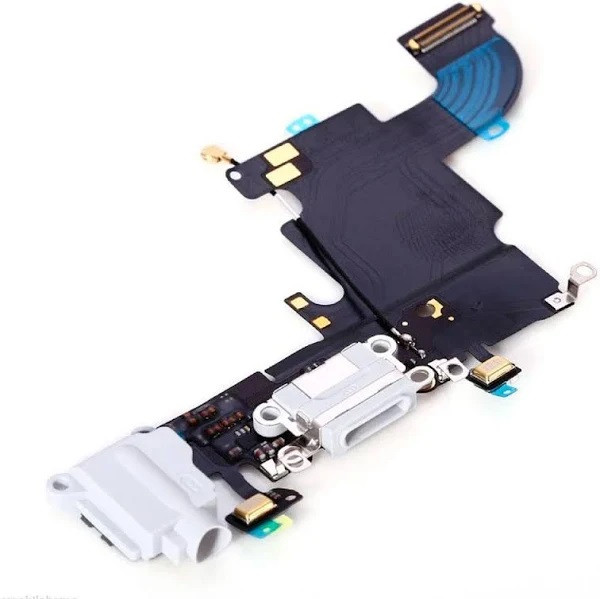 Шлейф для Apple iPhone 6S з роз'ємом зарядки, коннектором навушників і мікрофон (Білий), фото 1