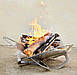 Мангал-гриль розкладний з термостійкою фарбою Fire Flower. 450 * 470, чорний мет. 2мм, фото 3
