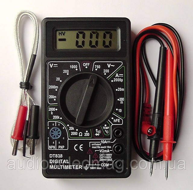 Цифровий тестер мультиметр DT 838