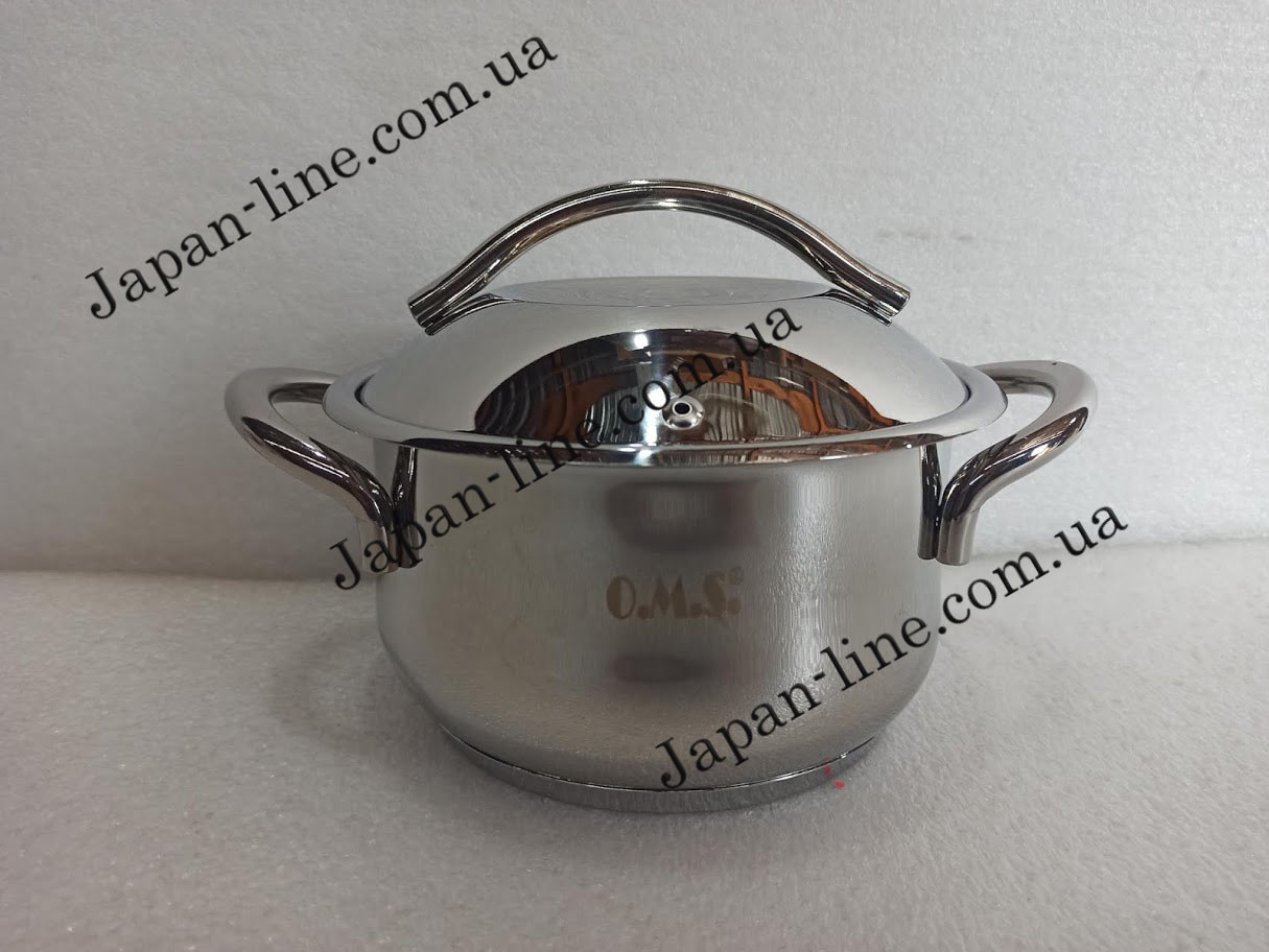 Каструля 3,9 л (20 см х 13 см) OMS 2027-20 з металевою кришкою