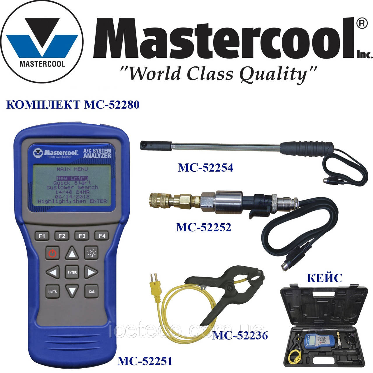 Портативний діагностичний комплект MC 52280 Mastercool