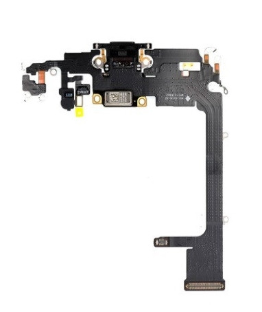 Шлейф (Flat cable) Apple iPhone 11 Pro з роз'ємом зарядки, мікрофоном (Чорний), фото 1
