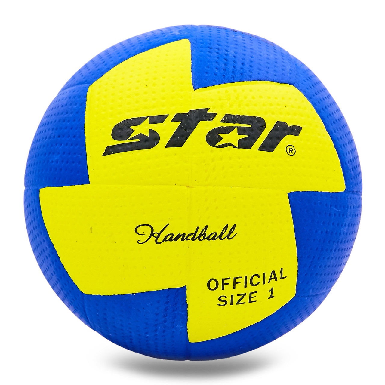 М'яч для гандболу Outdoor покриття спінена гума STAR JMC01002 (PU, р-р 1, синій-жовтий), фото 1