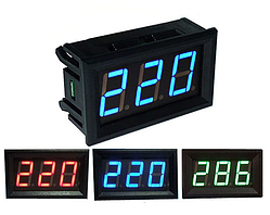 Вольтметр змінної напруги 75~300В в корпусі ЧЕРВОНИЙ