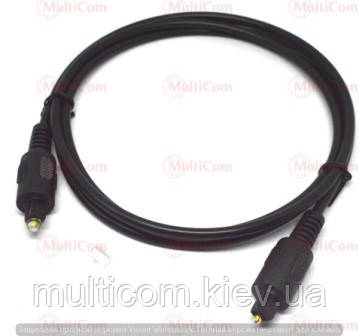 05-04-001. Шнур оптичний (toslink plug - toslink plug), діам.-4мм, чорний, 1м