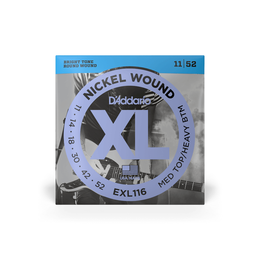 Струни d'addario EXL116 XL MEDIUM TOP / HEAVY BOTTOM (11-52) - фото 3 - id-p265519559