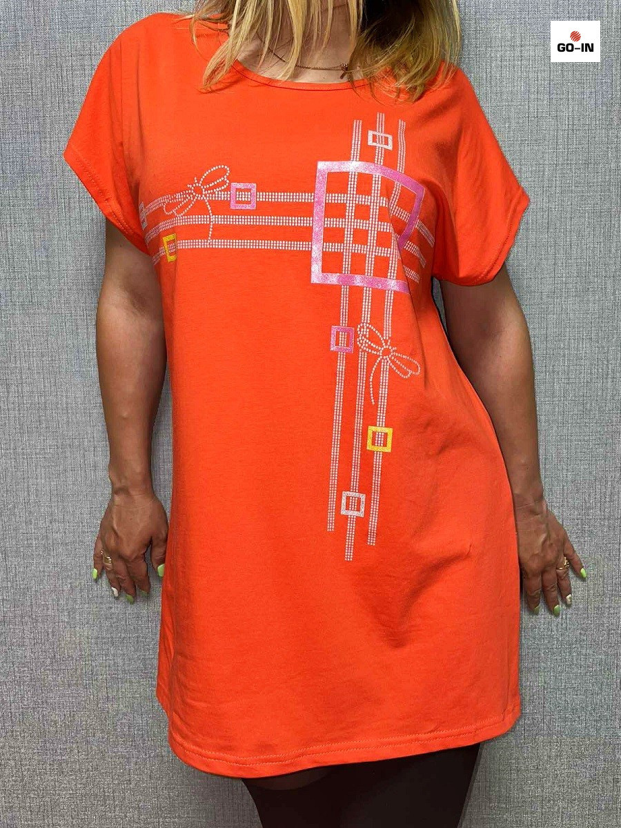 Красива туніка жіноча літня великого розміру 48-62