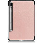 Чохол Smart Cover для Samsung Galaxy Tab S7 Plus 12.4 T970 / T975 (Wake / Sleep) Rose Gold, фото 7