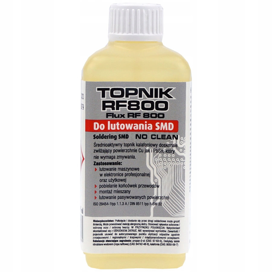 Флюс RF800 100 мл середньо активний каніфольний (AGT-109) Польща