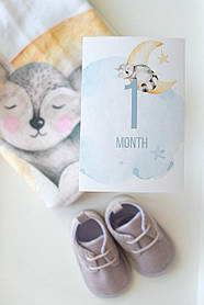 Фотокарточки, карточки для фото младенцев, карточки первый год жизни