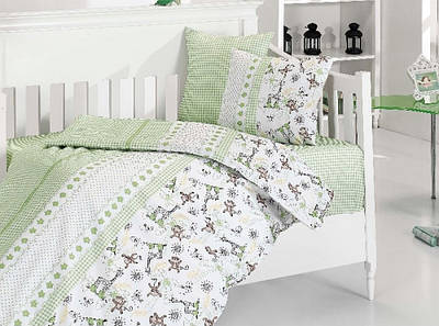 Постільна білизна в ліжечко First Choice Monkey Yesil Бамбук