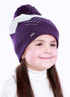 Зимова шапка Олта для дівчинки на флісі, р. 52-54 см