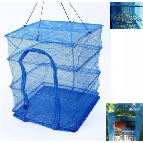 Сітка для сушіння риби грибів овочів і фруктів сушарка на повітрі Синій