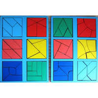 Ігри Нікітіна. Склади квадрат. 3-й рівень складності. 12 квадратів.