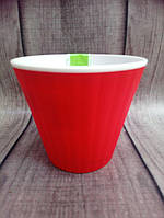 Вазон Ібіс із подвійним дном 17.9*14.7 червоний-білий 2.3 л