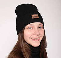 Детская шапка Arctic ОГ 53-57 демисезонная для мальчиков и девочек от 7 лет 001-Think чёрный
