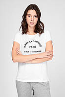 Женская футболка Karl Lagerfeld, белая карл лагерфельд