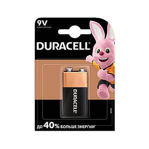 Батарейка 9v (6LR61) Duracell Alkaline