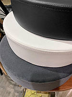 Барний табурет Key Bar 4-CH-Base екокожа колір білий на квадратній хромованій опорі, фото 3