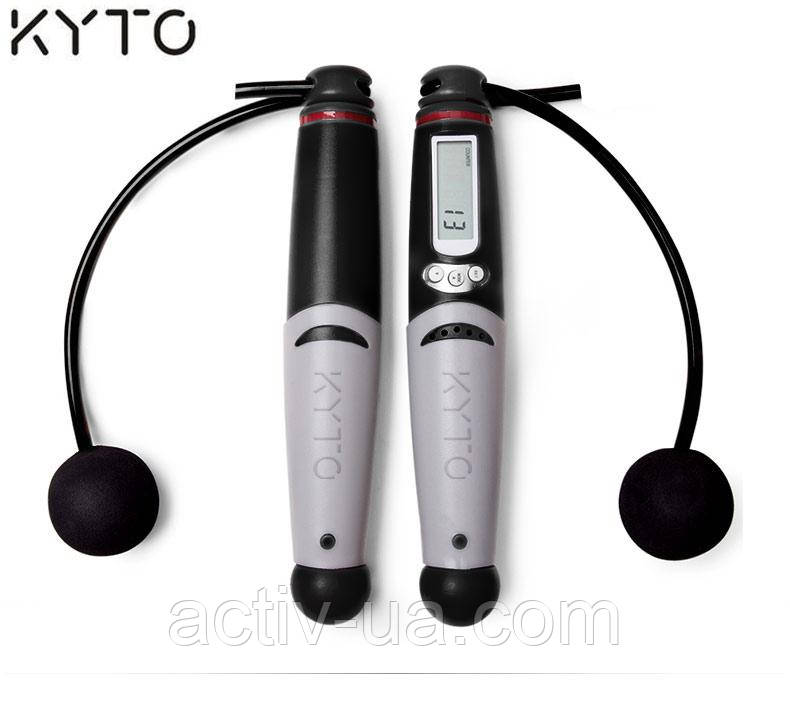 Бездротова цифрова скакалка Kyto JPR-2106C (лічильник, підрахунок калорій, таймер, годинник)