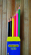 Набір кольорових олівців, 6 кольорів | Кольорові олівці |