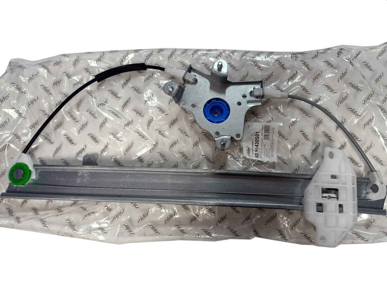 Рамка склопідіймача передня права Ланос (шестерня) RIDER, RD.96430501, фото 1