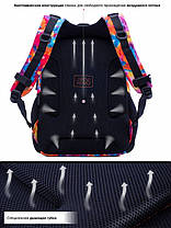 Рюкзак шкільний ортопедичний для дівчинки у 3-9 клас ультрамодний з USB молодіжний абстрактний принт SkyName 57-24, фото 5
