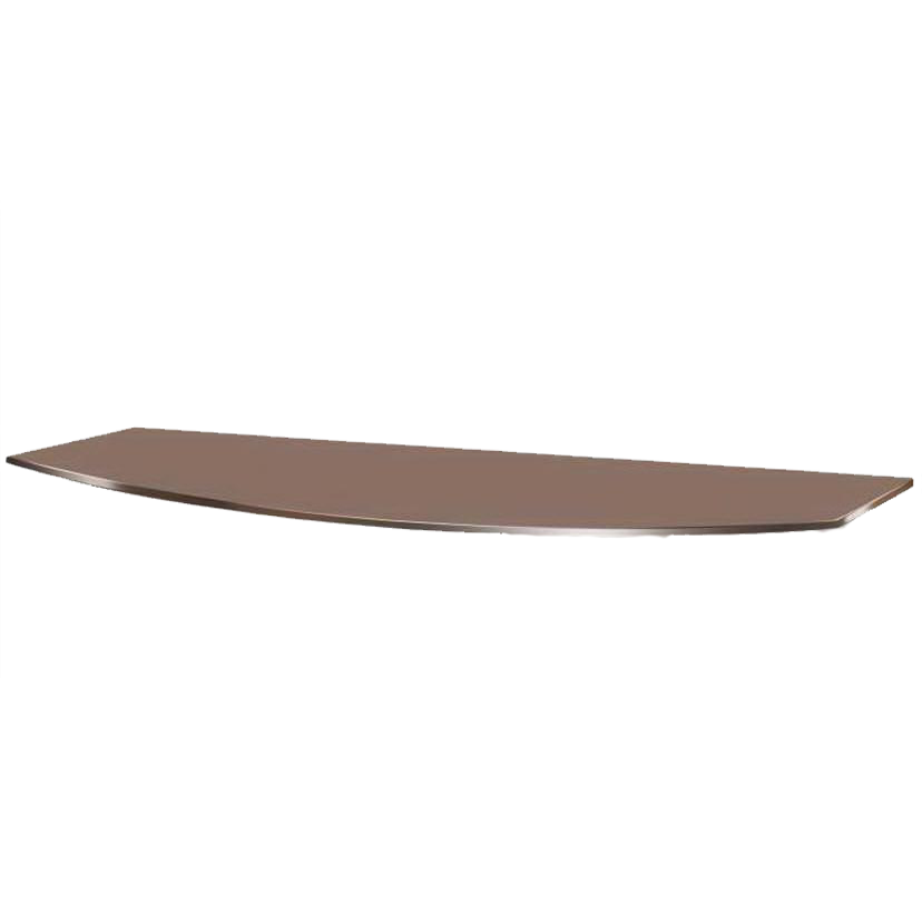 Полиці скло настінні навісні радіусні Commus PL3 RB (250х360х8мм)