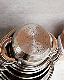 Каструля 1.0 л із неіржавкої сталі Edenberg EB-3002 Маленька каструля з неіржавкої сталі з товстим дном, фото 6