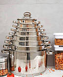 Каструля 1.5 л із неіржавкої сталі Edenberg MR-3505-18 Індукційна каструля з неіржавкої сталі з товстим дном, фото 9