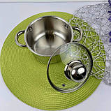 Каструля 1.0 л із неіржавкої сталі Edenberg EB-3002 Маленька каструля з неіржавкої сталі з товстим дном, фото 2