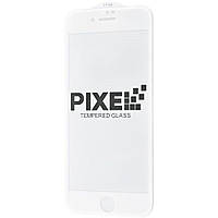 Защитное стекло Pixel для iPhone 8 Plus на весь экран 5д прочное защитное стекло на экран айфон 8 плюс белое