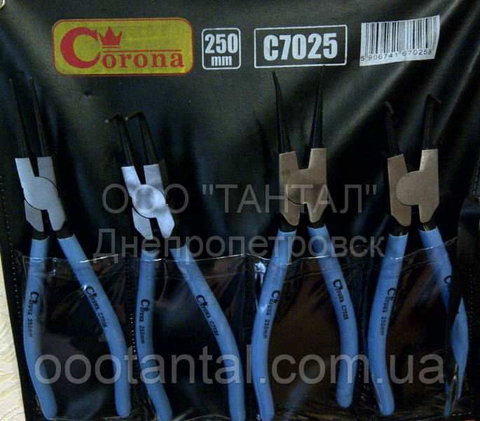 Набор щипцов Corona C7025 для стопорных колец наружных и внутренних - фото 1 - id-p211452418