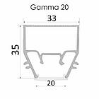 «Gamma 20» ALTEZA. Профіль алюмінієвий для натяжних стель, фото 5