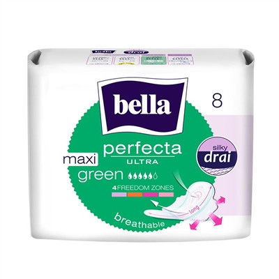 Гігієнічні прокладки Bella Perfecta ultra maxi Green 8 шт