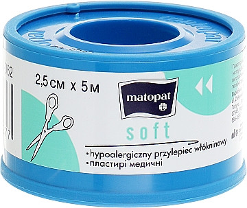 Медицинський пластир Matopat Soft 2.5 см*5 м