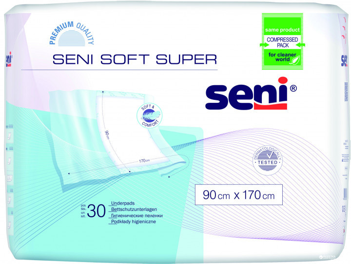 Пелюшки  SENI Soft Super  90 x 170 cм 30 шт